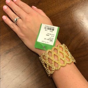 Lilly Pulitzer gold Cuff bracelet